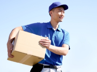 配達の補助写真